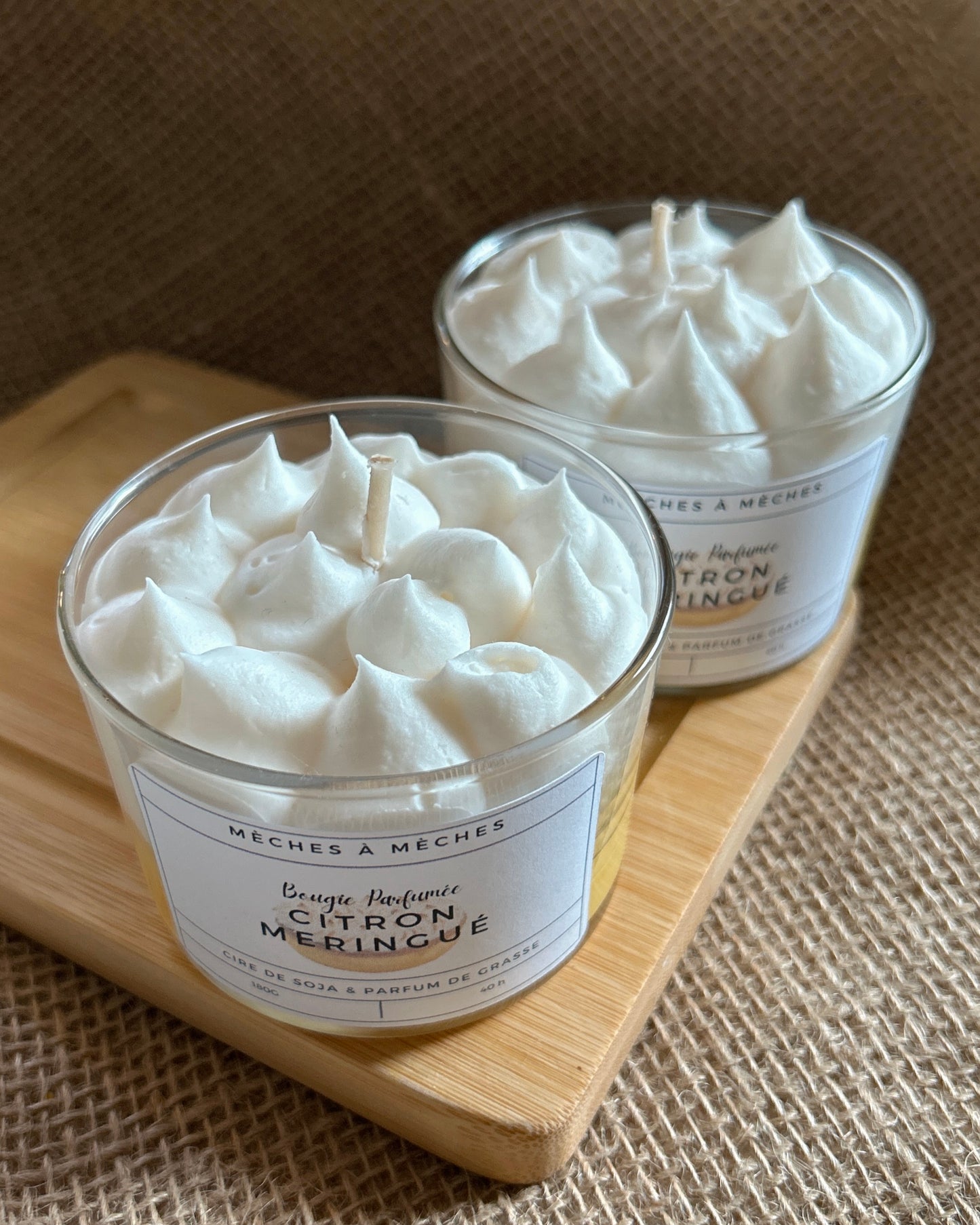 Bougie Gourmande Citron Meringué - 180g