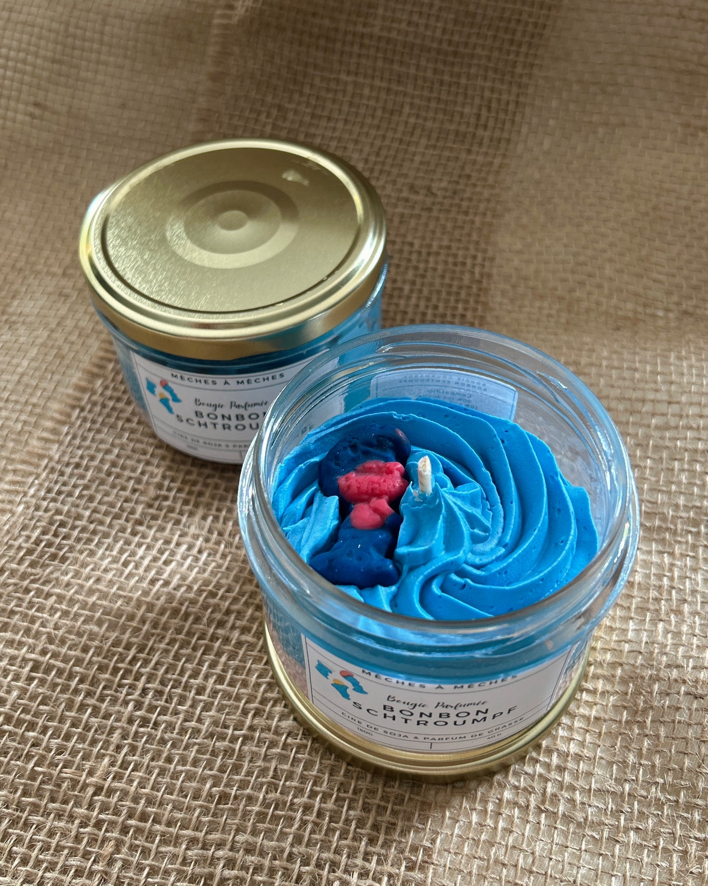 Bougie Gourmande Bonbon Schtroumpf - 150g