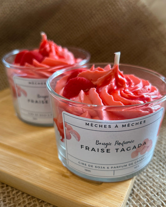 Bougie gourmande Fraise Tagada - 180g