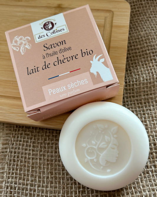 Savon Lait de Chèvre - Peaux sèches / sans parfum