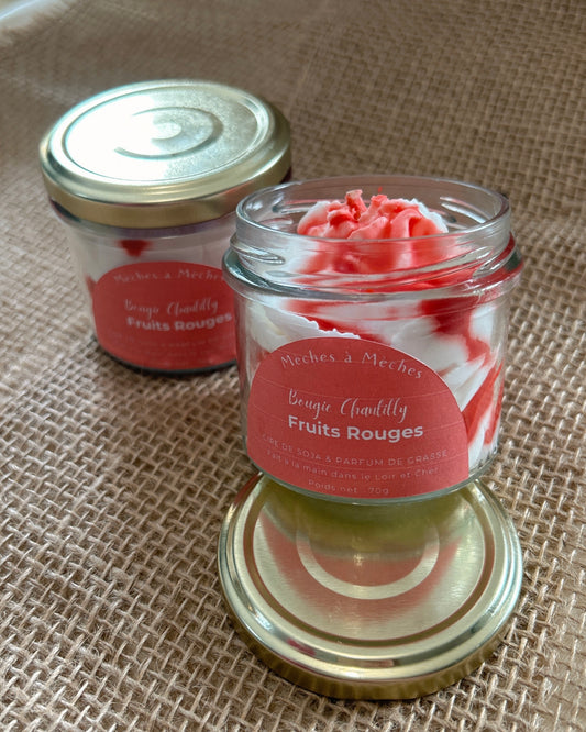 Bougie Chantilly - Fruits Rouges