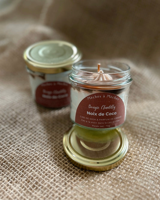 Bougie Chantilly - Noix de coco