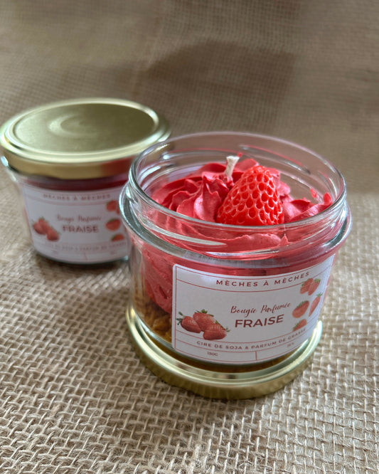 Bougie Gourmande Fraise - 150g