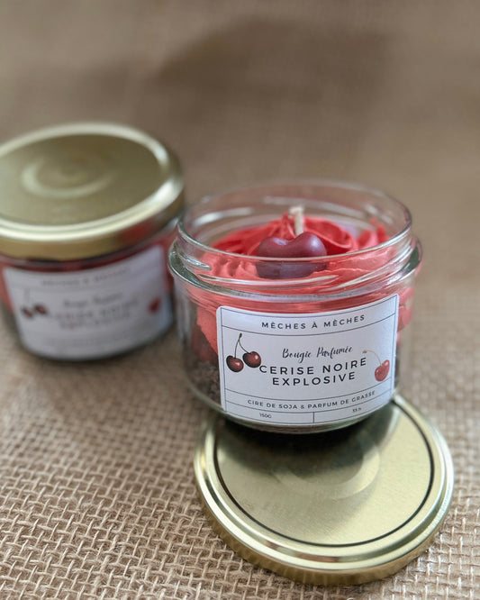 Bougie Gourmande Cerise Noire Explosive - 150g