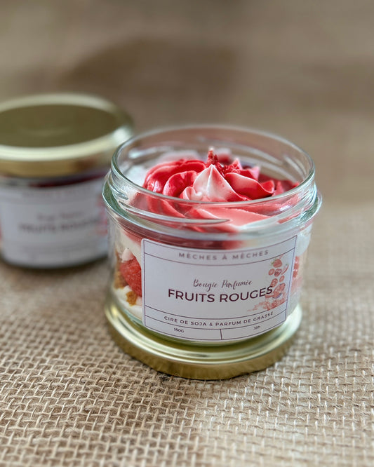 Bougie Gourmande Fruits Rouges - 150g
