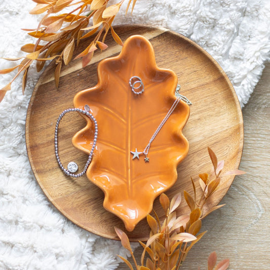 Plat feuille d'automne